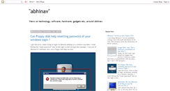 Desktop Screenshot of abhinav.tgerm.com
