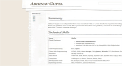 Desktop Screenshot of abhinavgupta.tgerm.com