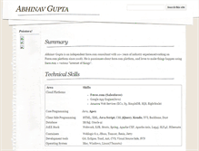 Tablet Screenshot of abhinavgupta.tgerm.com